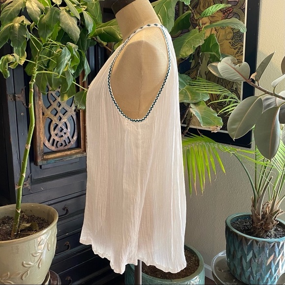 Revolve Raga muslin southwest crossstitch tank top - Picture 5 of 12